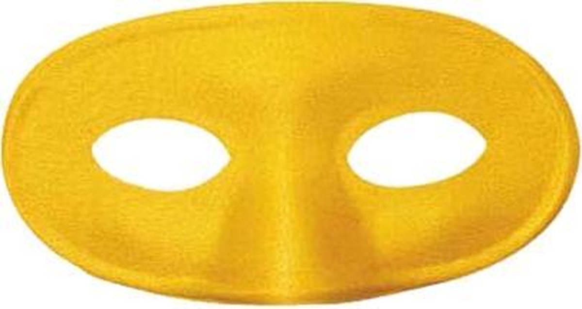 WIDMANN - Geel halfmasker voor kinderen - Maskers > Masquerade masker